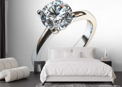 A diamond ring with a white band Wall mural