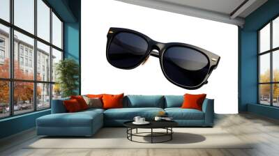 A sunglasses isolated on white transparent background Wall mural