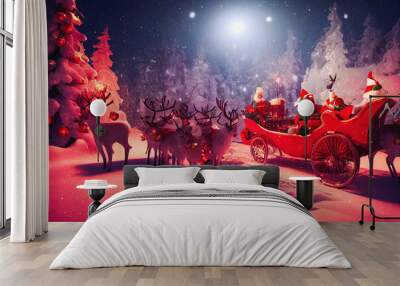 Weihnachtsstimmung - Advent - AI Digital generated - Illustartion Wall mural