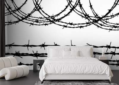 Barbed wires Wall mural