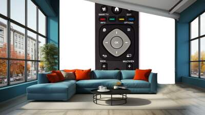 unnamed tv remote control on white background Wall mural