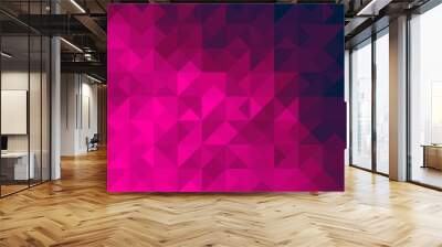 Pink geometric background Wall mural