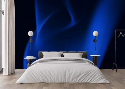 .Abstract blue smoke Wall mural