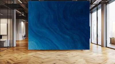 Abstract art navy blue gradient paint background with liquid fluid grunge texture Wall mural