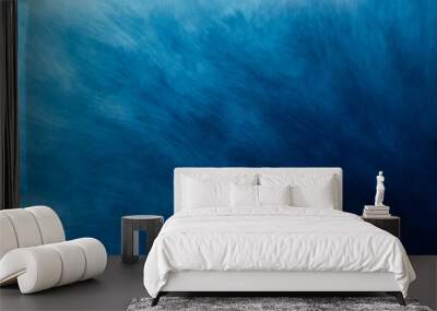 Abstract art teal blue green gradient paint background with liquid fluid grunge texture. Wall mural