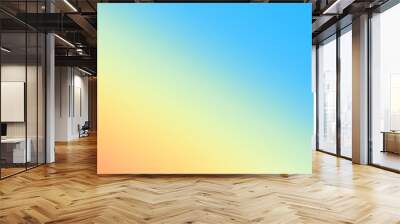 Blue and yellow gradient background  Wall mural