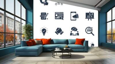 set of marketing icons, digital marketing, business,  Wall mural