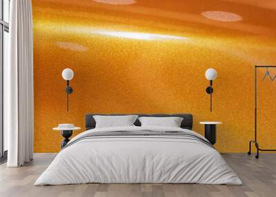 GOLD Orange brown metallic car paint surface wallpaper background Wall mural