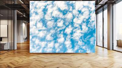 blue sky background with white clouds Wall mural