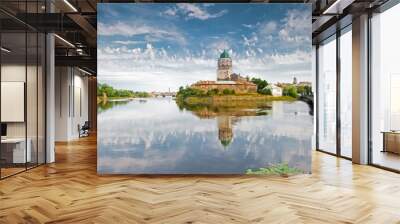 vyborg castle, built on a small island Wall mural