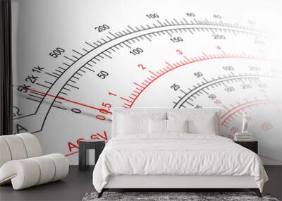 analog multimeter scale Wall mural