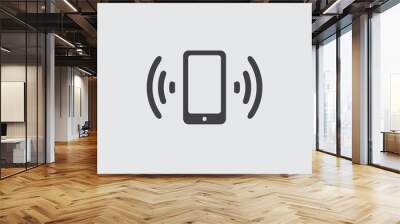 phone icon, tablet icon connection and ring Wall mural