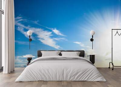 A beautiful sky clouds in nature in an atmosphere of clean air Wall mural