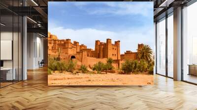 Kasbah Ait Ben Haddou near Ouarzazate Morocco. UNESCO World Heritage Site Wall mural