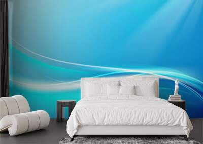 shining blue flow Wall mural