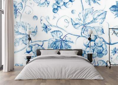 Vine seamless background. Wall mural