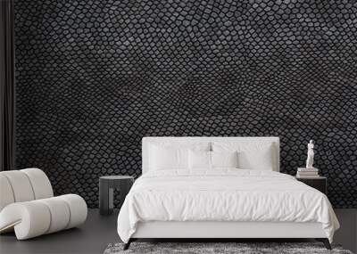 black snake skin texture for background Wall mural