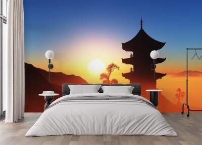 Chinese home Wall mural