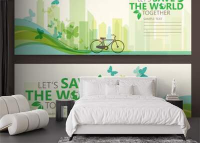 save the world Wall mural