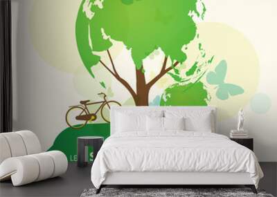 save the world Wall mural