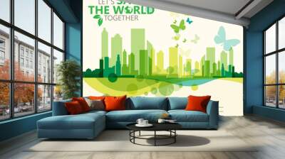 save the world Wall mural