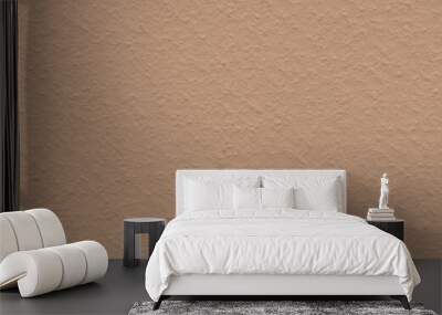 Brown clay mud grunge wall texture background. Sand material for modern house. Neutral colors tend. Wall mural