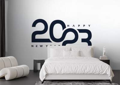 2023 logo design vector with creative unique concept for project work Premium Vector Wall mural