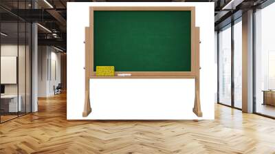 Blackboard, green chalkboard 3d rendering Wall mural