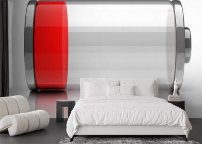 empty battery 3d icon Wall mural