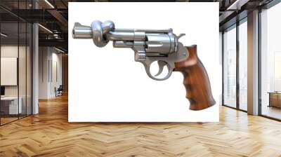 gun tied in a knot Wall mural