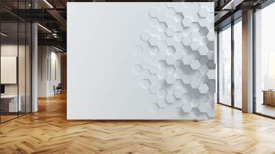 hexagonal abstract 3d background Wall mural