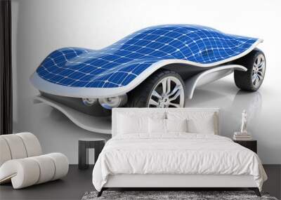 solar car 3d concept Wall mural