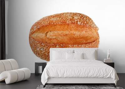 bread isolated on white Wall mural