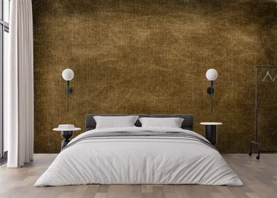 Old brown cotton background Wall mural