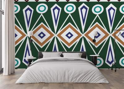 Ethnic Abstract bright pattern background Wall mural