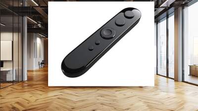 Black Remote Control with Buttons isolated on transparent background Wall mural