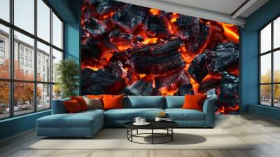 Glowing Embers. Wall mural