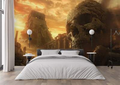 The Ruins of a Lost Civilization. Wall mural