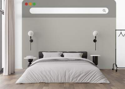 grey web browser vector Wall mural