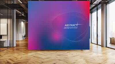 Banner vector abstract colorful lines motion light effect background. Wall mural