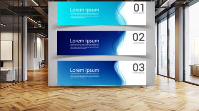 set of banner templates. modern abstract vector illustration de Wall mural