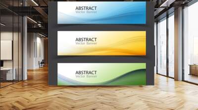 Vector abstract design banner template.Perfect background design for headline and sale banner. Wall mural