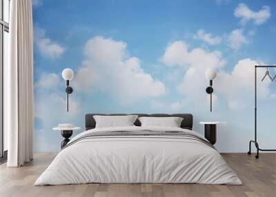 The sky is blue with beautiful clouds. Wall mural