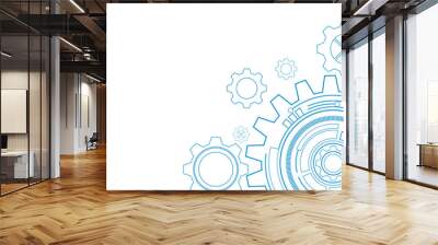 digital technology and engineering, digital telecoms concept, Hi-tech,futuristic technology background, vector illustration.	
 Wall mural