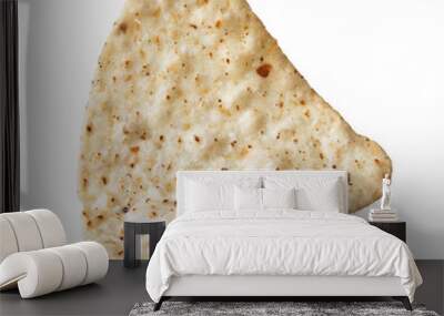  Single mexican nacho chip isolated on a white background Wall mural