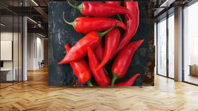 Chiles en nogada . Mexican food background. Food background. Vertical background  Wall mural