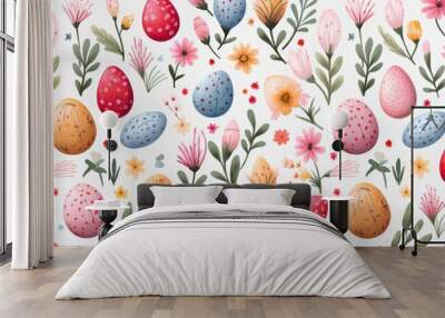 Easter seamless pattern  Wall mural