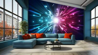 Abstract future technology concept background, vector illustration Wall mural