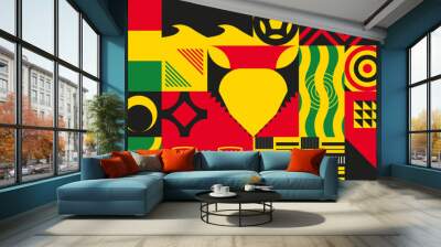 Ghana team, Football world cup 2022, Abstract Wall mural