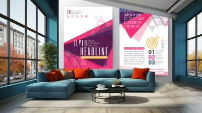 Abstract Triangle shape Poster Brochure Flyer design Layout vector Wall mural